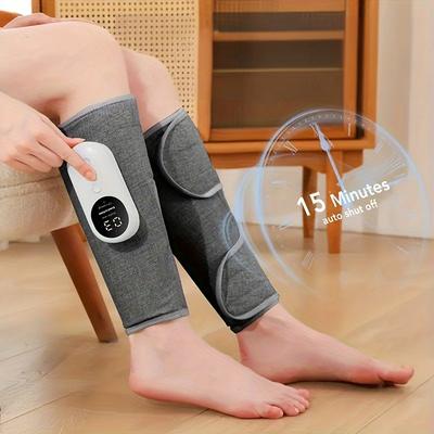 1/2 Leg Massager for Round Calf Push, 3 Intensities, 3 Heat Levels, Air Compression Massager, Heat Leg Massager