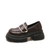 Platform Women's New Spring and Autumn Black Shoes Versatile Single Shoes with Skirts and Small Leather Shoes