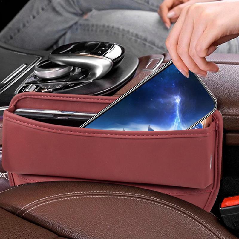 Leder Auto Sitzlücken Organizer Multifunktions Konsolen Spaltfüller Seiten Aufbewahrungsbox Auto Innenraum Aufbewahrungstasche
