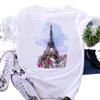 Summer Butterfly Flower Women's Printed Simple Letter Cute Pure Cotton Short Sleeved T-Shirts Women’s
