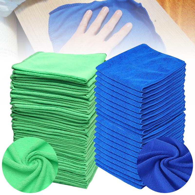 Microfiber Cleaning Cloths Lint Free Microfiber Cleaning Towel Cloths Reusable Cleaning Towels w/ Super Absorbent for Car Window
