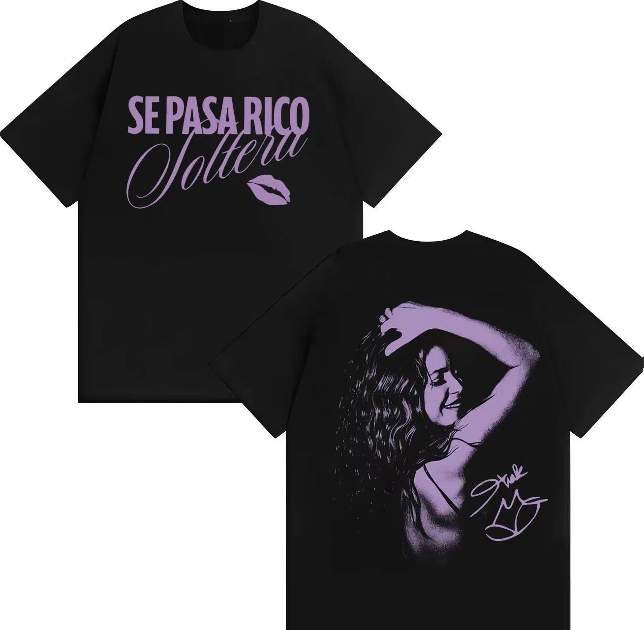 

2026 Rapper Shakira Trendy Tees Crewneck Tshirts Unisex Women Gothic Cotton Casual Short Sleeve Tshrit Summer Fashion Streetwear S