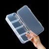 Multi Compartment Card Storage Box Clear Plastic Card Organizer Portable Case For ID Cards Business Cards Trading Cards 11.8cm
