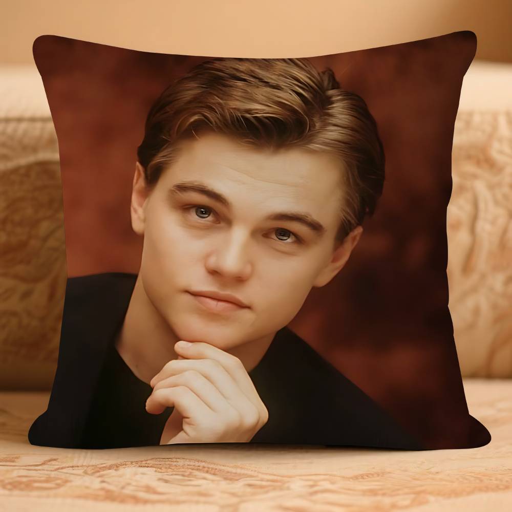 

L-LeonardoS D-Dicaprio Pillow Case Removable Washable Cushion Cover – All-Season Soft Linen 16x16Inch