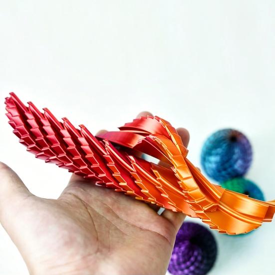 3D Printed Twisting Egg Toy Stress Relief Spiral Egg Toy Articulated Rotating Egg Fidget Spinner Desk Toy Easter Basket Stuffers Party
