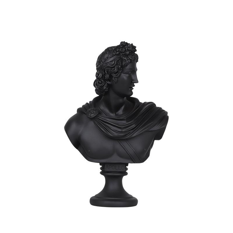 Ornamenti statua David ritratto stile nordico, testa personaggio, resina per ufficio tipo soggiorno per regalo ornamento artigianale bir