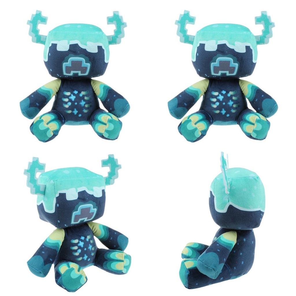 Minecraft Warden Plush Stuffed Animal Soft Pixel Doll Children Gift Toy 25cm