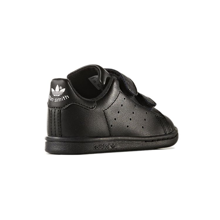 Adidas Originals Stan Smith Casual Sneakers Durable Low-Top Walking Shoes Baby Sneakers Obsidian-Black BZ0524
