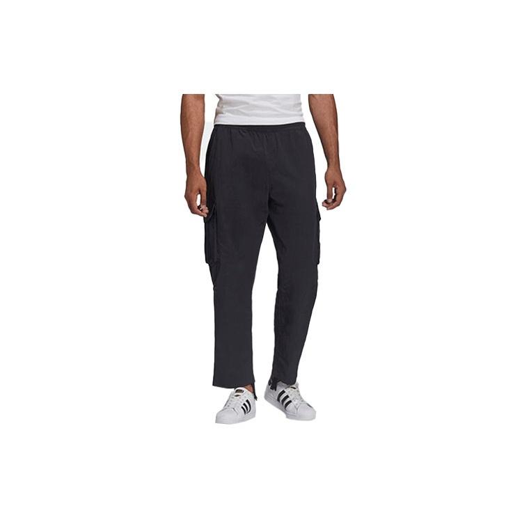 Men s adidas originals Trf A33 Crgp Funny Logo Cargo Pocket Sports Pants/Trousers/Joggers Black HI5271 S