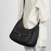 Underarm Tote Bag Large-capacity Saddle Bag Genuine Leather Single-shoulder Women's Bag Commuting Bag for Work
