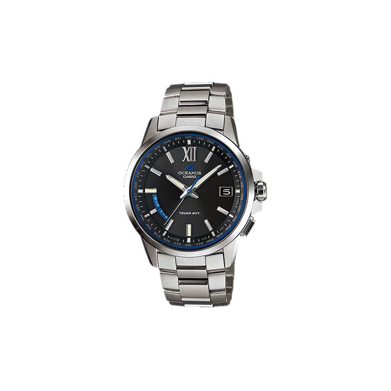 Casio OCEANUS series-disk three-hand fashion business trend quartz movement titanium strap Japanese and Korean watch men's watch black OCW-T150-1AJF