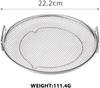 Stainless Steel Steaming Oil Draining Steaming Vegetable Cooking Mesh Frying Tempura Vegetable Draining Tabletop 22cm Basket, Plate, Basket, Basket,