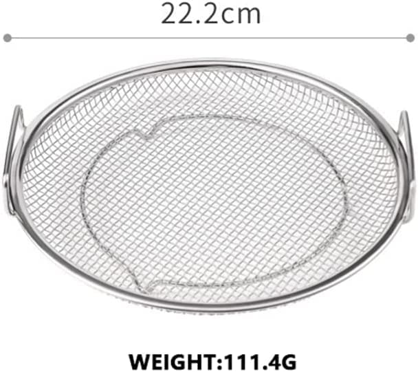 Stainless Steel Steaming Oil Draining Steaming Vegetable Cooking Mesh Frying Tempura Vegetable Draining Tabletop 22cm Basket, Plate, Basket, Basket,