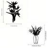 Elegant Abstract Plant Metal Wall Art for Living Room, Study & Bedroom