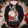 Men Women Merry Christmas Hoodie Funny Cartoon Santa Claus Pullover Fashion Long Sleeve Hooded Clothing Male Streetwear Coat