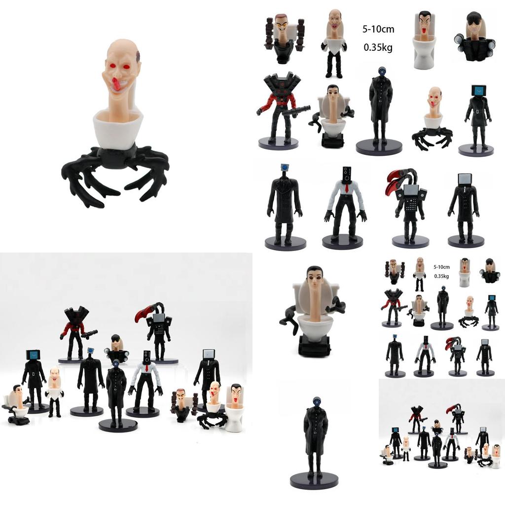 PVC-Material Toilettenmann vs. Überwachungsmann Figur Spielzeug Großhandel Jungenpuppe Anhänger Geschenk G291983 Toilettenmann 13 Stile