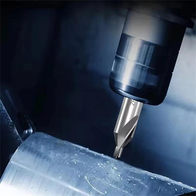 1 Set 1/1.5/2/2.5/3/4/5 Center Drill Bits Set,60-Degree Angle Center Drill Bits Kit Countersink Tools For Lathe Metalworking