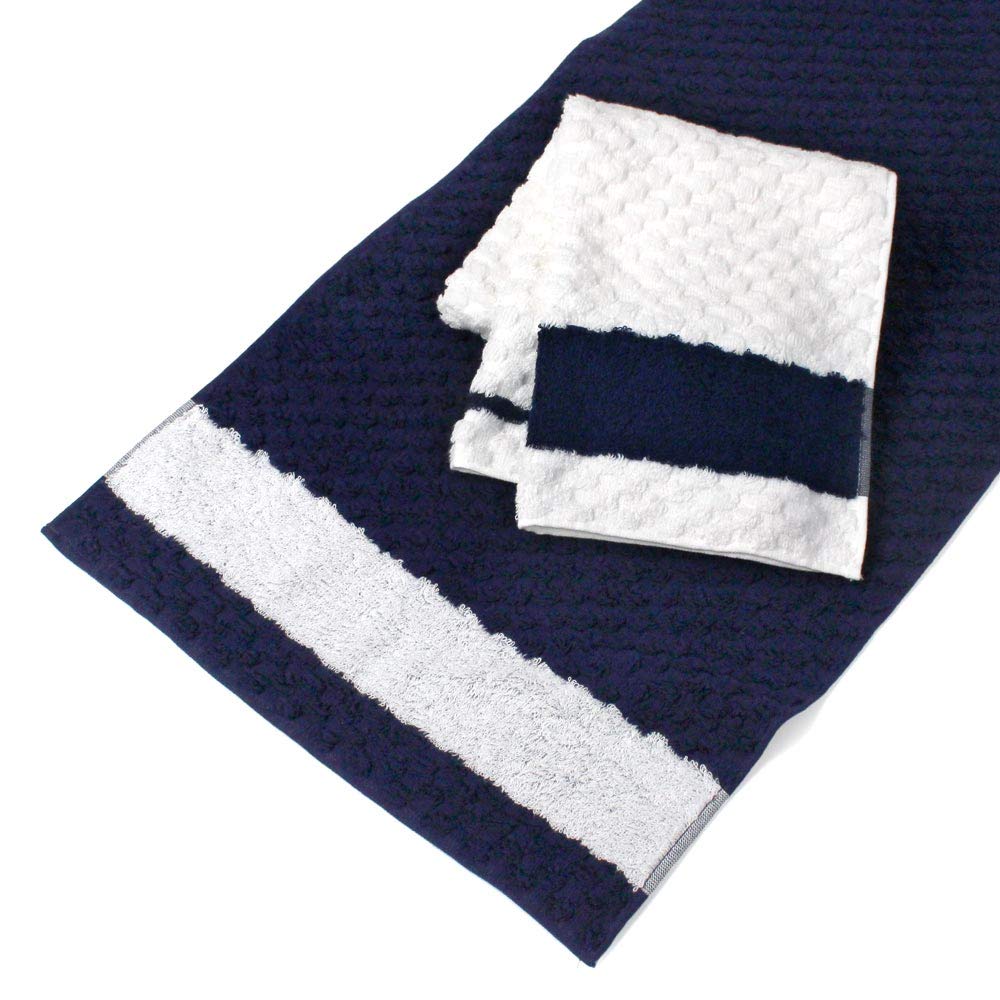 Iori Imabari Towel Face Towel Fluffy Hotel Specifications N/W2020 (Navy)