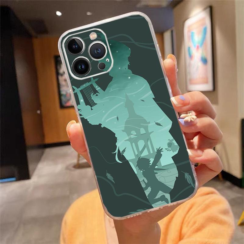Phone Case For iphone 17 Pro Max Air 16 15 14 13 Pro Max 15 16 Pro 15Plus Anime Genshin Impact