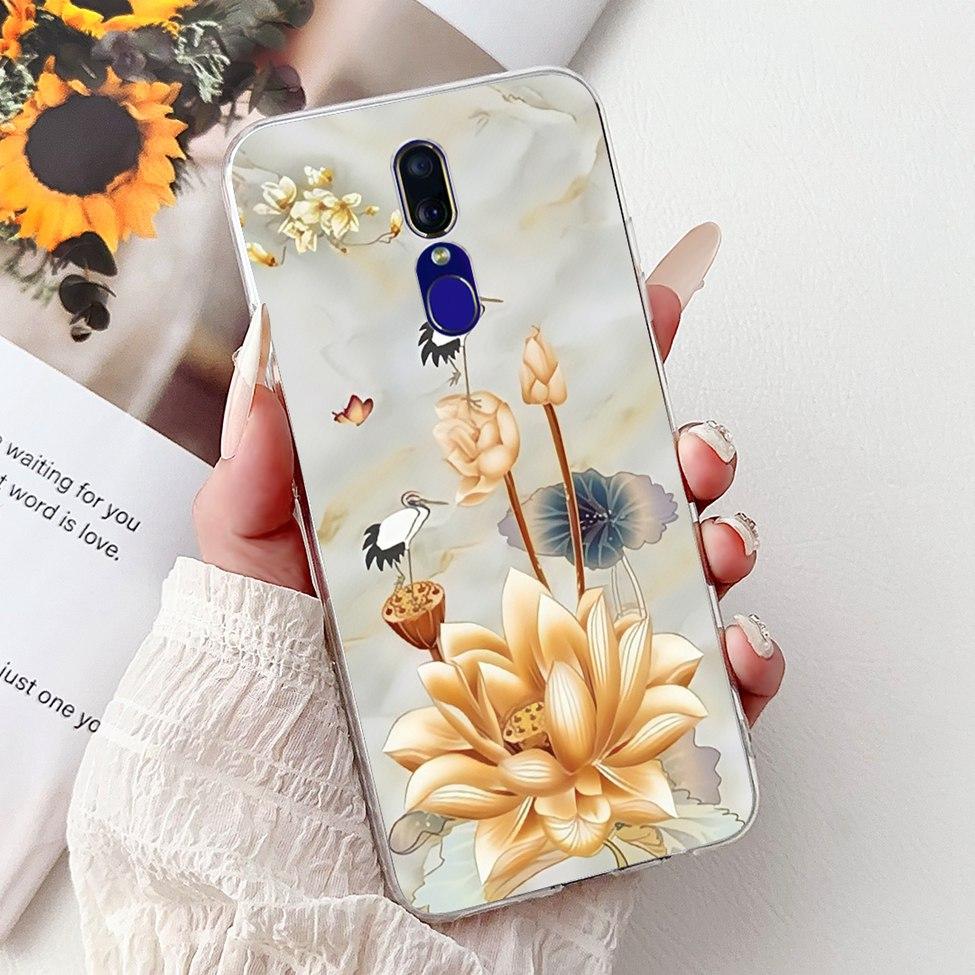 For Oppo F11 Case Clear Luxury Cute Cat Fashion Flower Funny Cool Painted Soft Back Cover For OppoF11 Phone Case CPH1913 CPH1911