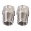 2PCS Misting Nozzle G1/4 Male Thread Flat Head Stainless Steel Atomization Sprayer for Garden