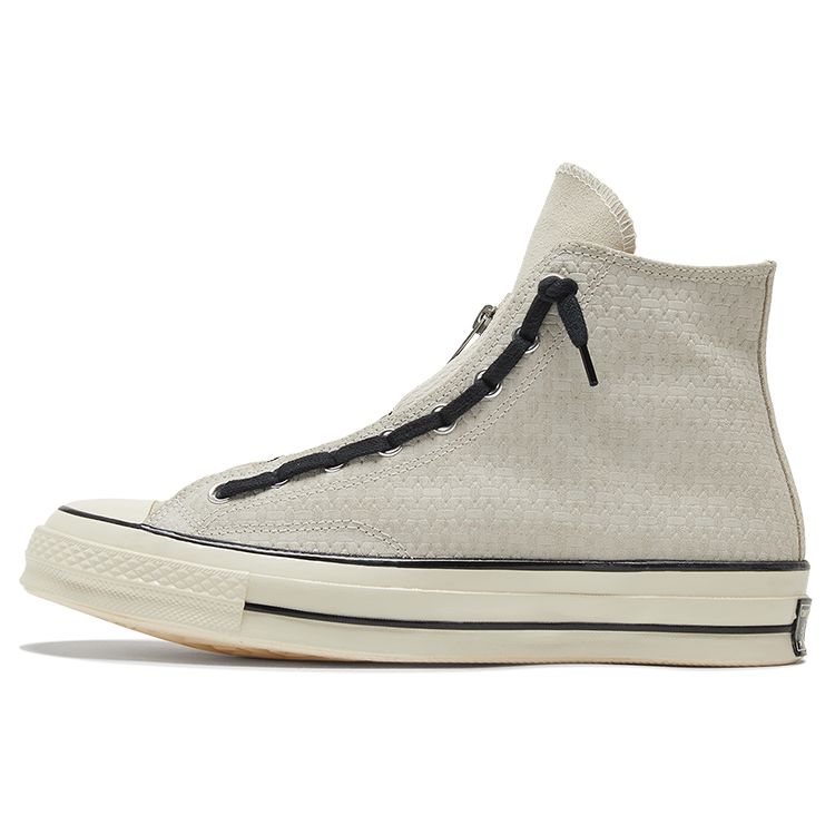 

Черные кроссовки унисекс Converse Chuck 70 Zip High Egret белые 169439C