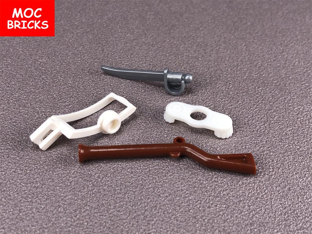 6 наборів/лот MOC Цеглинки Піратський Мушкет Зброя Імператорського Солдата Пістолет 2561 Навчальні Фігурки Блоки Подарунки для Дітей Ляльки