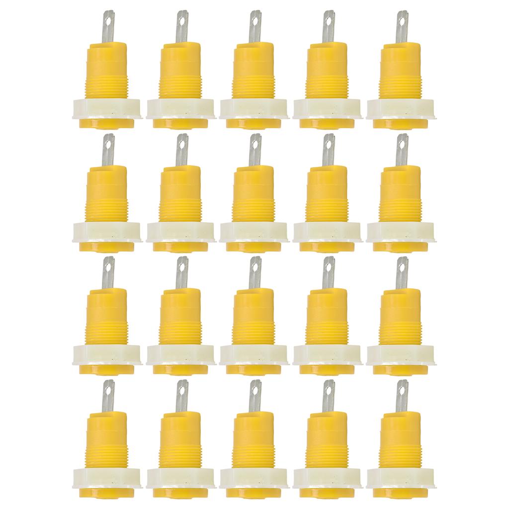 20Pcs Banana Socket Binding Post Adapter Brass Safe Welding Type Grounding Terminal 4mm 402 1KV