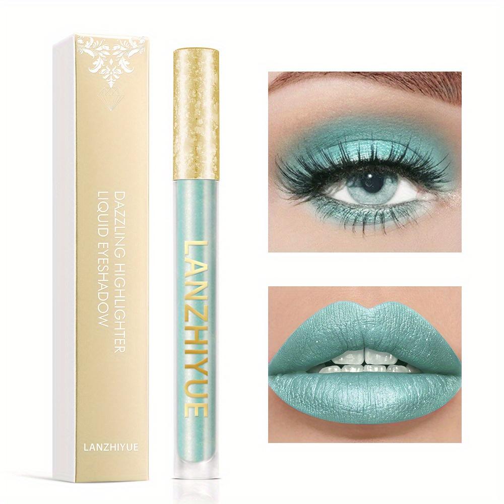 

Жидкие тени для век с ослепительным хайлайтером, блеск для губ, жидкая помада с глазурью для губ, мультихромные тени для век с бриллиантами, интенсивный цвет, подводка для глаз, подводка для губ 9#