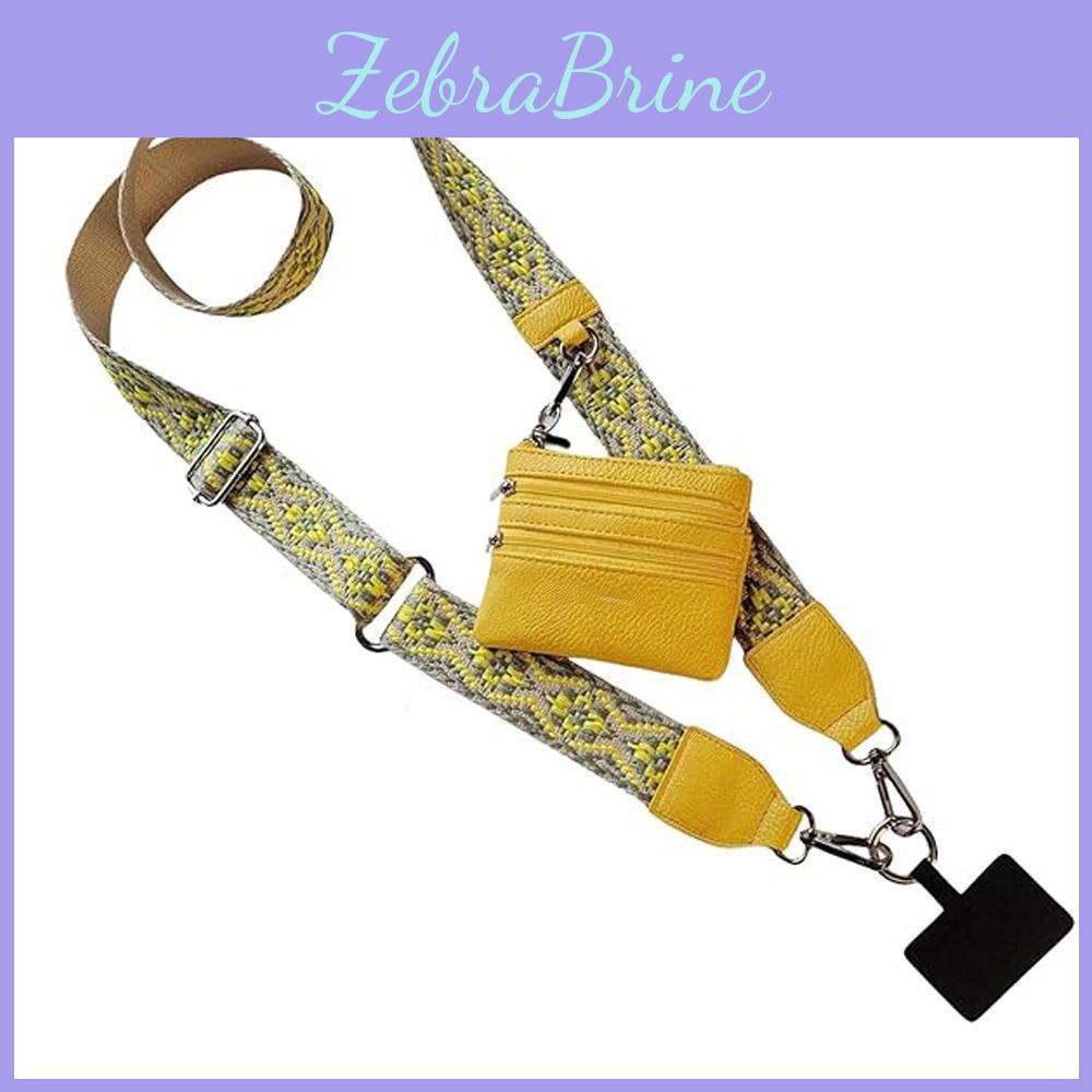 Phone Lanyard Zippered With "crossborder Detachable Wrist Strap"