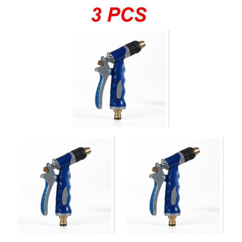 1~4PCS Portable High Pressure Durable Handheld Water Gun Garden Lawn Watering Car Wash Sprinkler Tool Hose Adjustable Brass