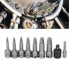 9pcs Hex Design Bolt Extractor Kit Stripped Screw Remover  For Mechanical Maintenance