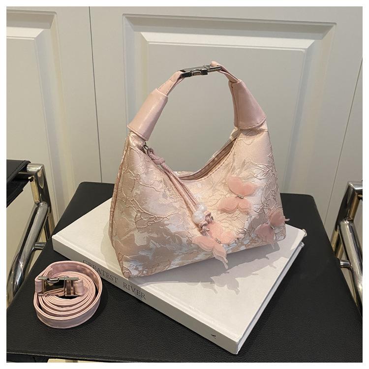 Butterfly 2025 new fashion trend lightweight simple large capacity messenger handbag bag women