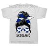 Scotland Girls T Shirts Summer Style Graphic Cotton Streetwear Short Sleeve Scottish Flag Gifts Tshirt Unisexs Clothing