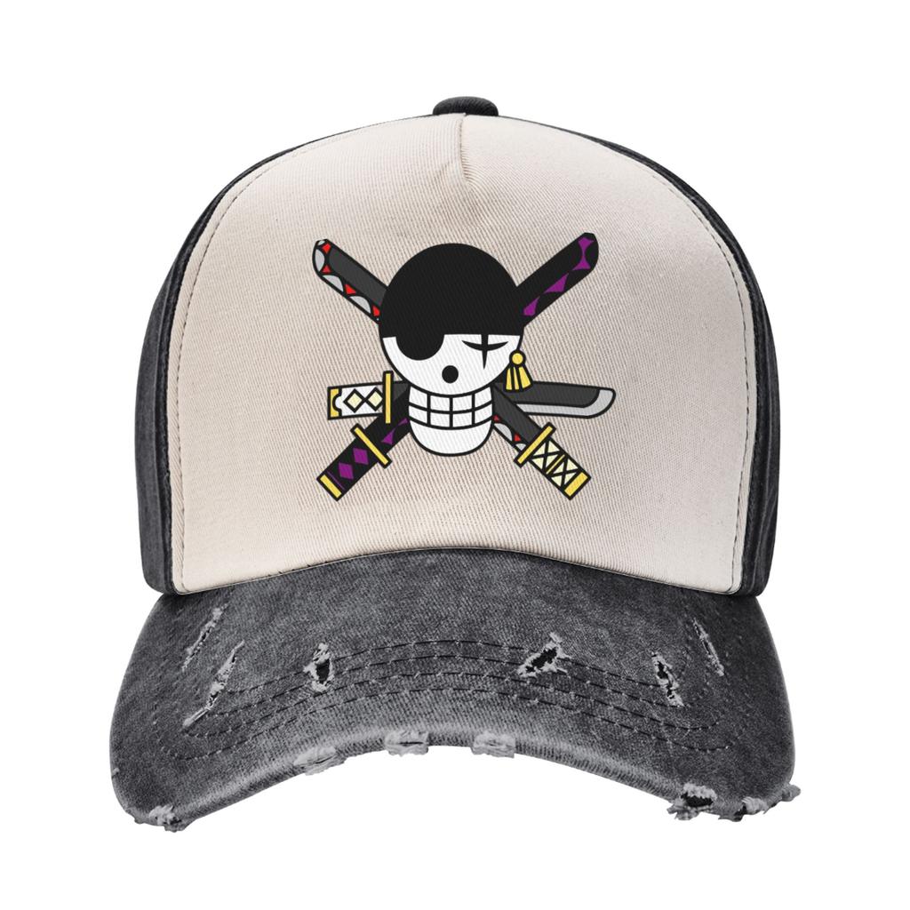 One Piece Straw Hat Baseball Cap Vintage Distressed Washed  Sun Cap Unisex Style Outdoor All Seasons Travel Adjustable Caps Hat