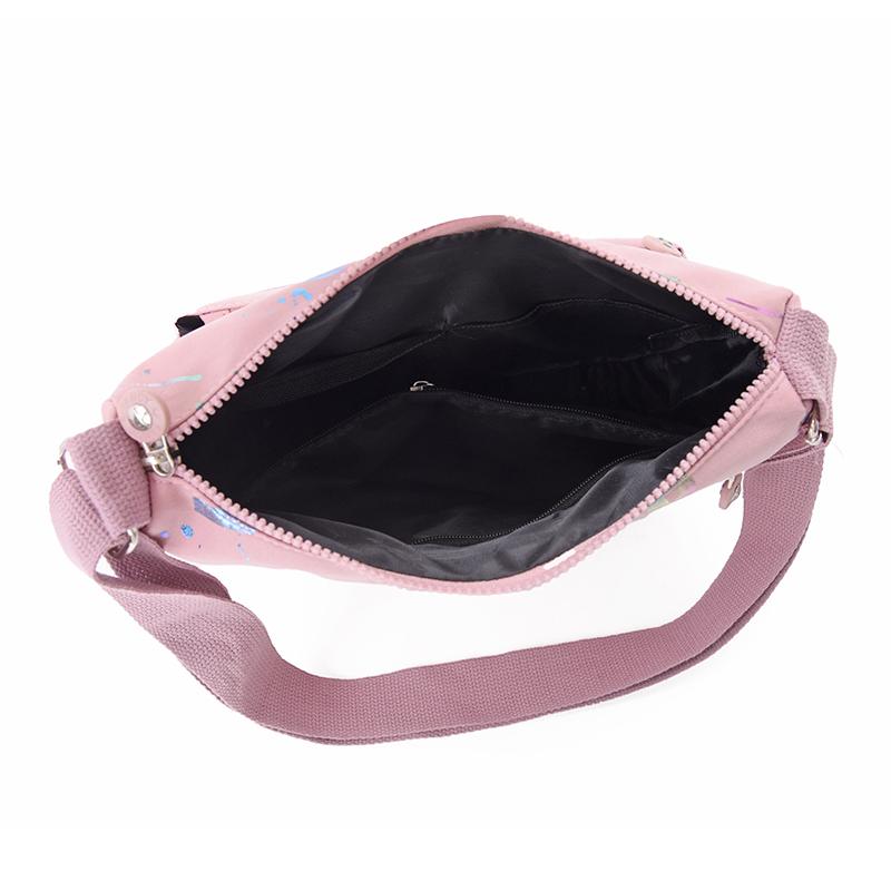 Vícevrstvý tisk Dámská taška přes rameno Módní taška Messenger Voděodolná nylonová taška Oxford Crossbody Kabelky Kabelky Velké tašky