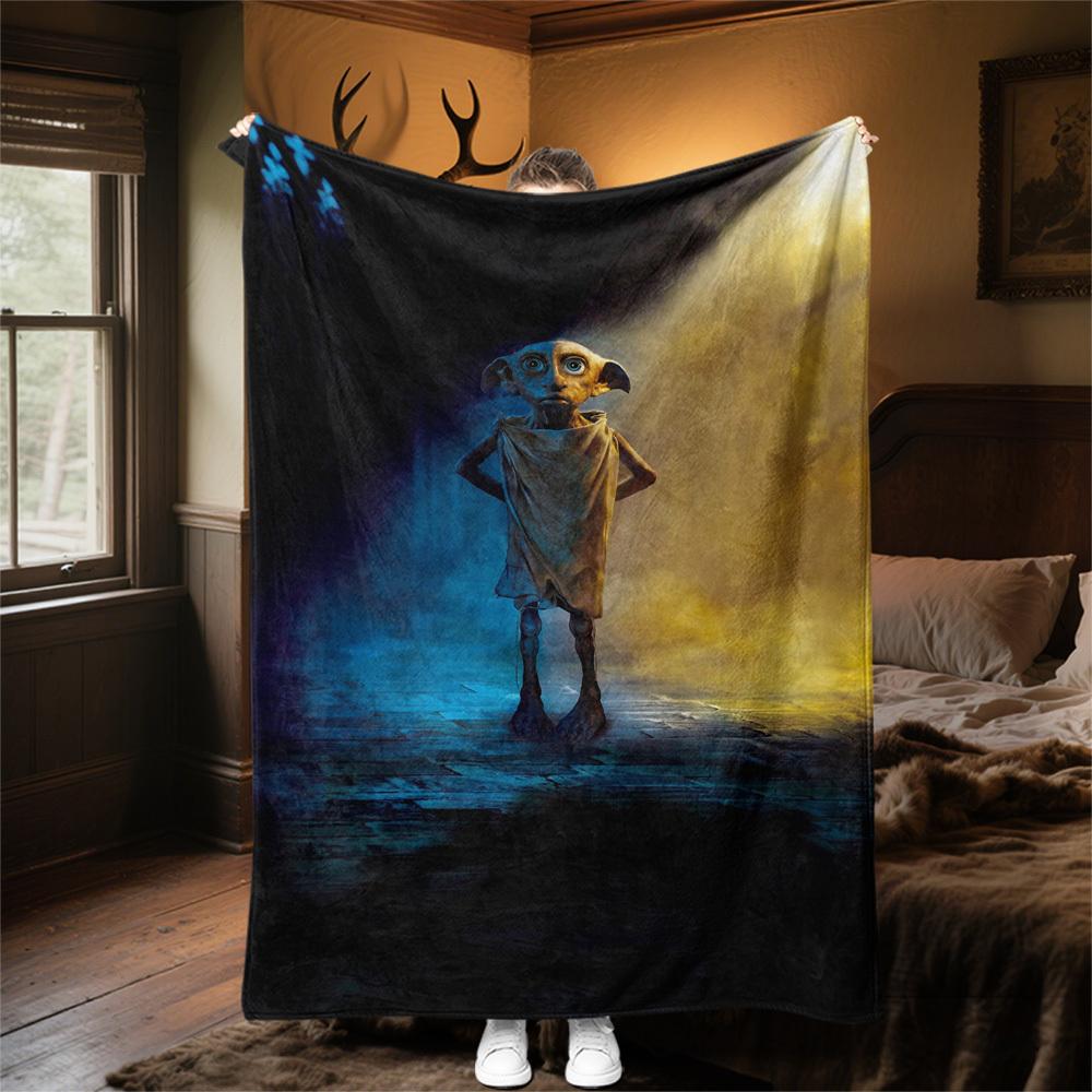1pc dobby harry potter house elf Outdoor Flannel Throw Blanket All Season Soft Warmth,Home Decor 1031194