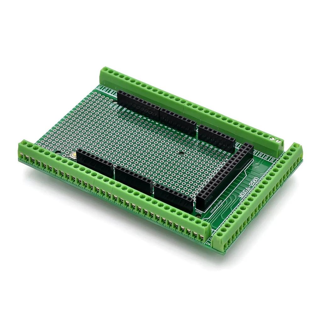 Compatible With MEGA2560 Double-side PCB Prototype Screw Terminal Block Shield Board Kit For Arduino Mega 2560 R3
