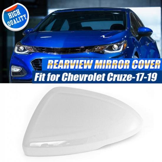 White For Chevrolet Cruze 2017 2018 2019 Left Driver Side Mirror Cap Cover Trim