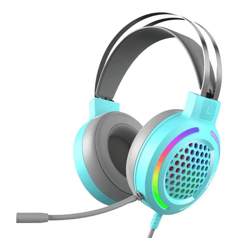 G12 RGB Wired Gaming Earphones - USB 7.1 Surround Sound, Heavy Bass, Over-Ear Design for Ultimate Gaming Experience