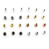 100pcs/Lot 11x6mm Plastic Metal Earring Backs Bullet Stoppers Earnuts Ear Plugs Gold/Silver Plated Findings Jewelry Accessories