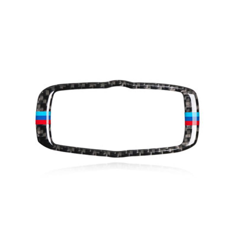Carbon Fiber Car Headlight Switch Frame Decorative Sticker For BMW 5 Series E60 X5 E70 X6 E71 2008-13 Auto Interior
