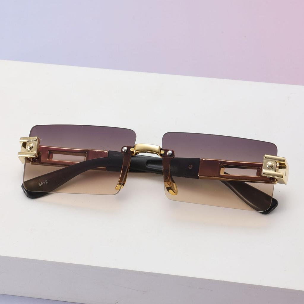 Frameless Trimmed Sunglasses Fashion Sunglasses Adult Sunshade Glasses Sunglasses