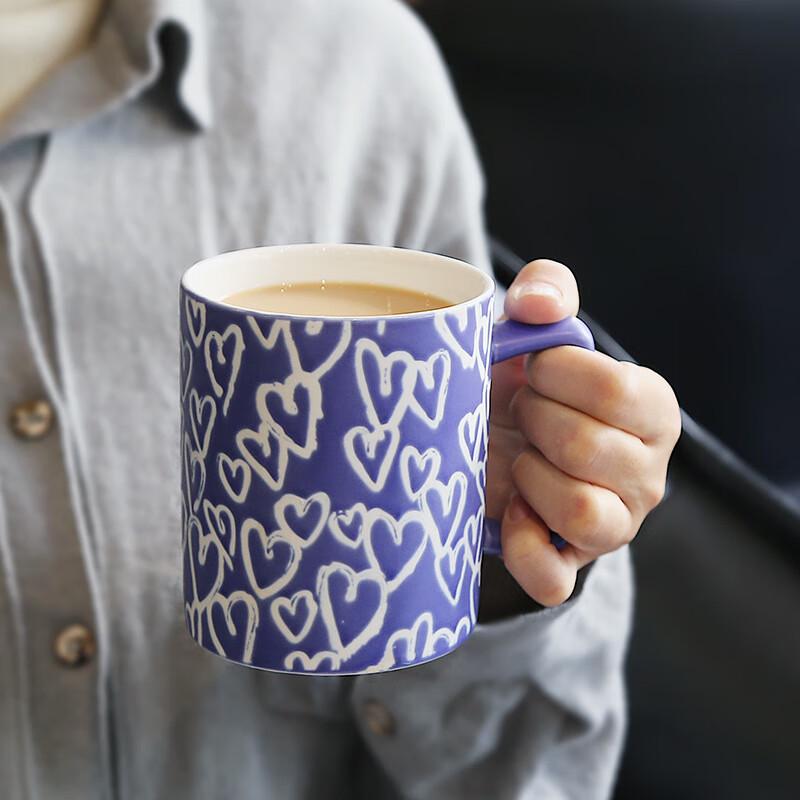 Nordic Style Floral Ceramic Mug