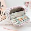 Multi Layer Large Capacity Pencil Pouch Pen Storage Case Kawaii Cute Stationary Bags School Supplies
