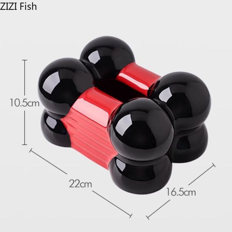

Современная керамическая коробка для салфеток, креативное украшение обеденного стола, ящик для хранения салфеток, кухонный диспенсер для влажных полотенец, украшение для дома, искусство