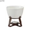 Ceramic Cheese Bowl Chocolate Fondue Melting Furnace Hot Pot Stove Dining Plate Dessert Plate Heated Insulation Tray Cheese Pot