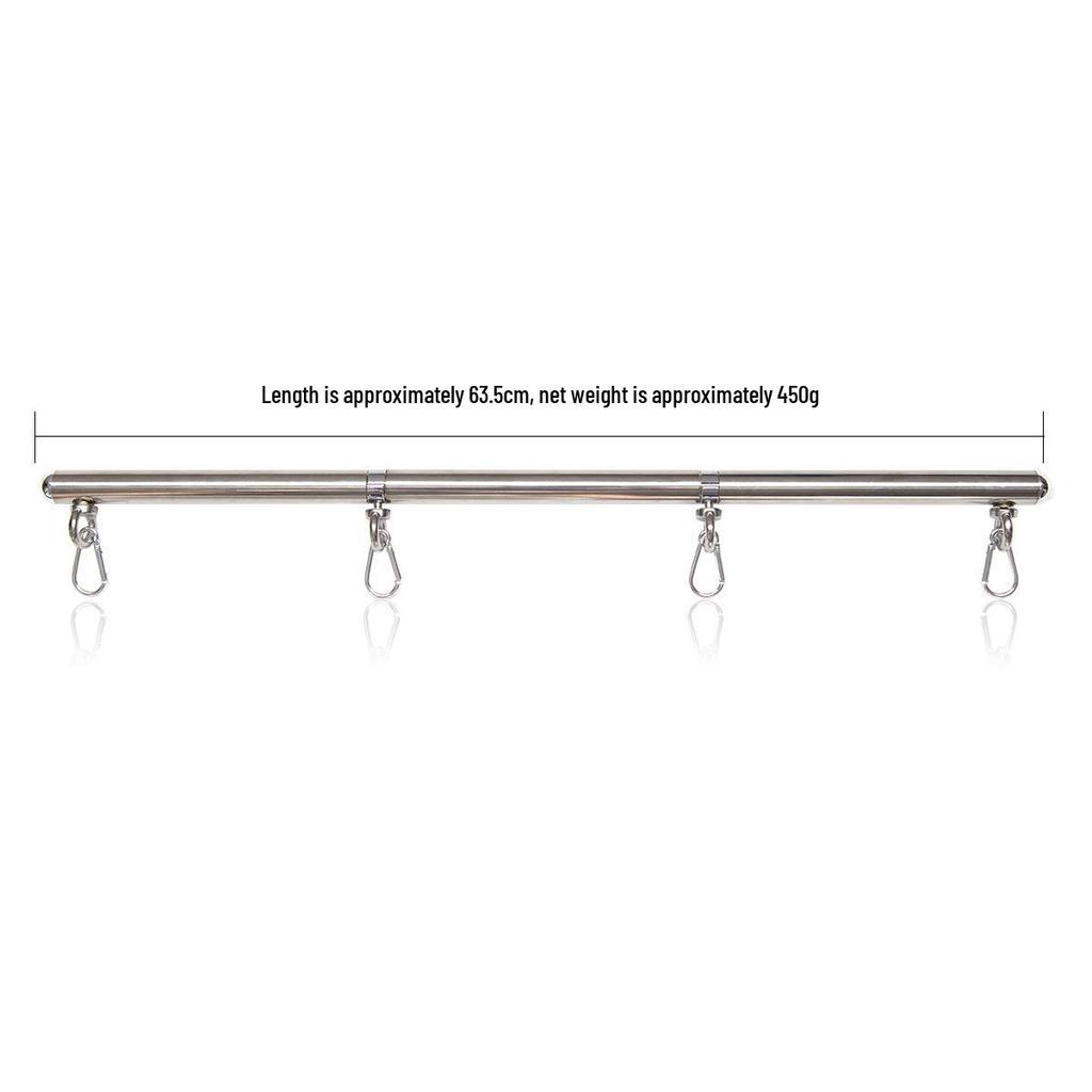 Adult Erotic Stainless Steel Restraint Tube with Detachable Hand & Foot Cuffs