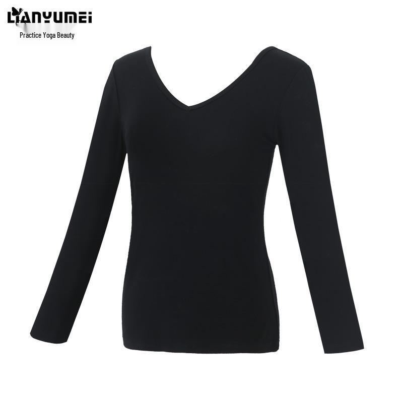 Women s V-neck Fashion Show Dance Practice Set: Slim-Fit Top, Elegant Wide-Leg Pants for Etiquette Training XL