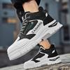 Men's Work Shoes 2026 Autumn New Outdoor Non Slip Comfortable Platform Sneakers Fashion Cross Tied Height Increase Casual Shoes